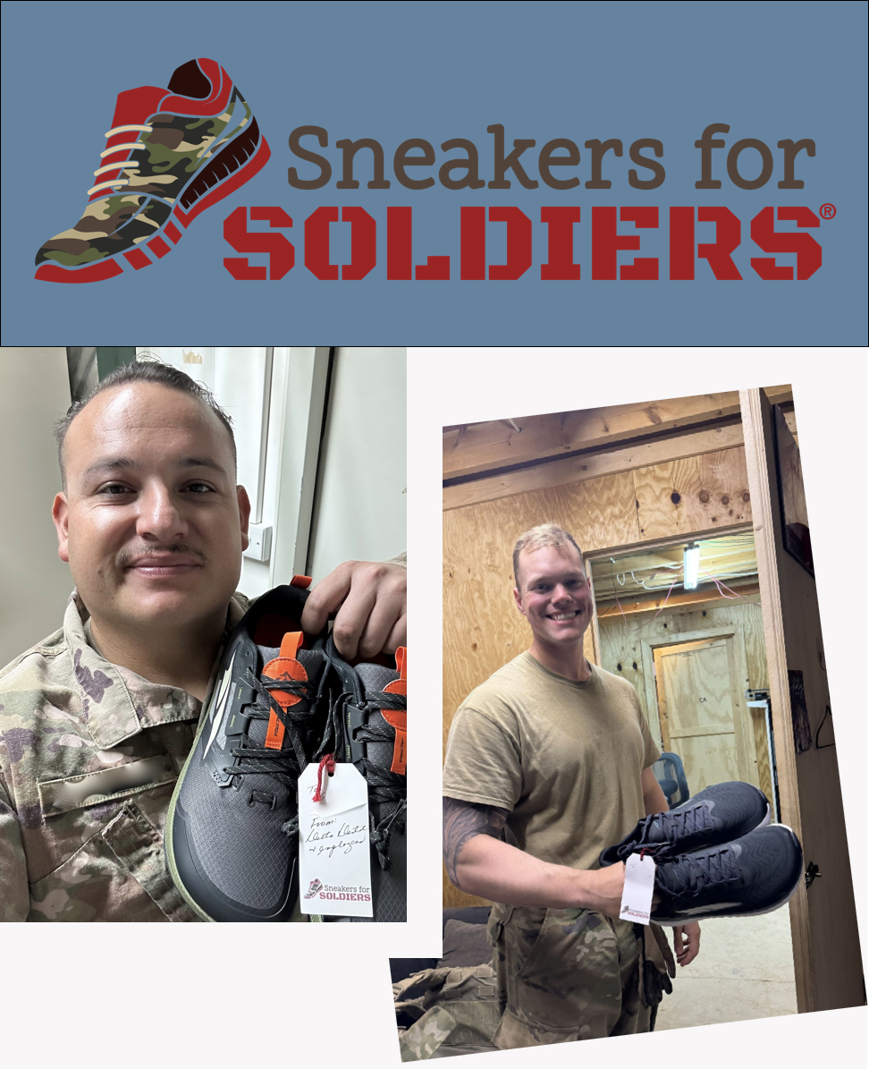pro bono work for sneakers for soldiers